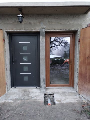 pose de porte d'entrée en PVC armé, vitrée à Bourgoin-Jallieu